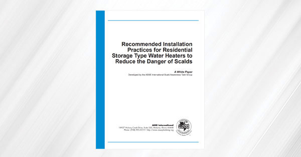 Installation Storage Water Heaters Whitepaper