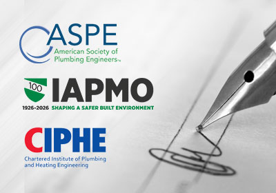 IAPMO Signs MOUs with CIPHE, ASPE at 14th World Plumbing Conference