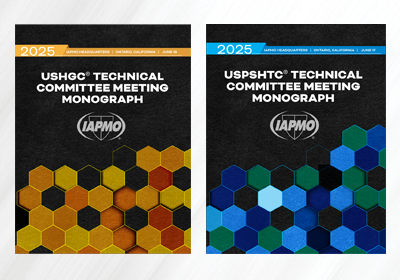 IAPMO USHGC, USPSHTC Technical Committee Meeting Monographs Now Available 