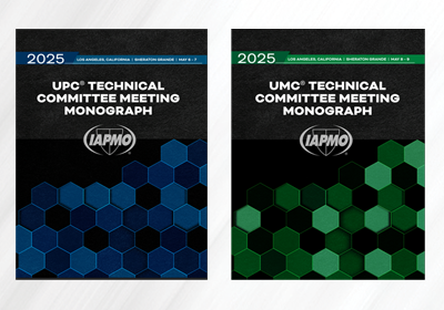 IAPMO Code Change Monographs Now Available 