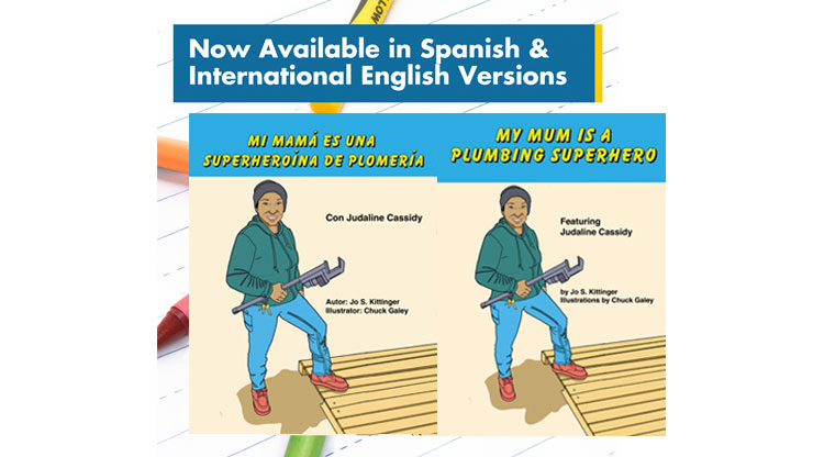 IAPMO Publishes Spanish, International English Versions of “My Mom Is a Plumbing Superhero” Coloring Book