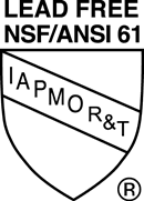 Lead Free NSF/ANSI 61 IAPMO R&T Mark of Conformity