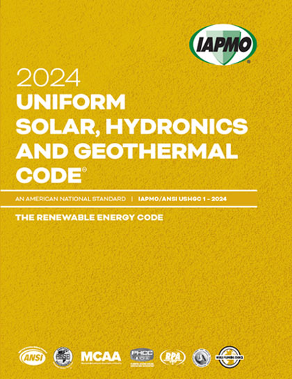 Uniform Solar, Hydronics and Geothermal Code (USHGC)