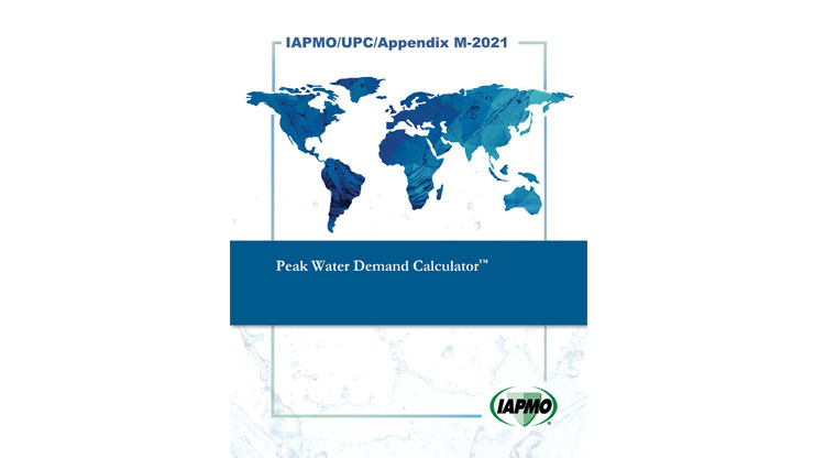 IAPMO Publishes Water Demand Calculator ™ as Standalone Document