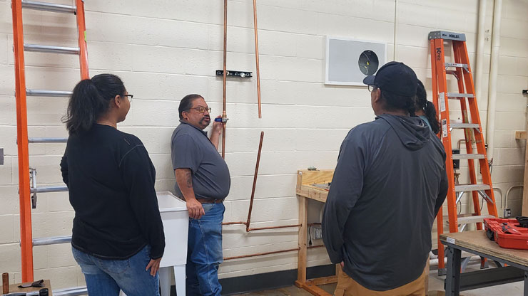 IWSH Completes New Plumbing Training Facility  at Navajo Technical University Ahead of Program Launch