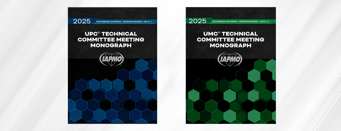 IAPMO Code Change Monographs Now Available 