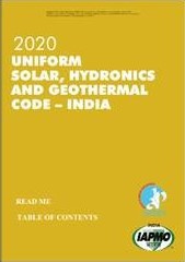 Uniform Solar, Hydronics and Geothermal Code - India Cover