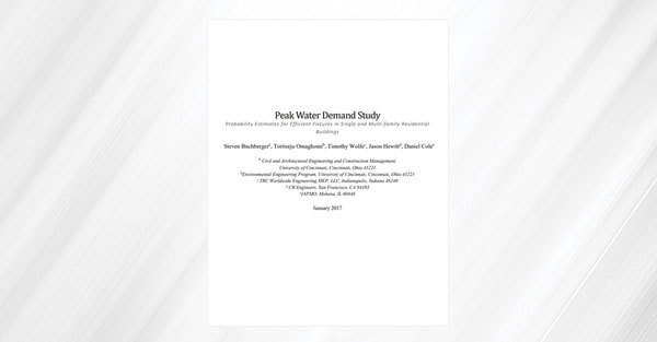 Peak Water Demand Study